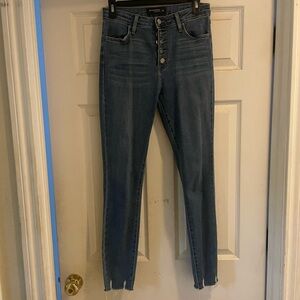 Women's Blue High-Waisted Jeans